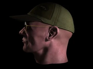 head with cap and sunglass 3D Model
