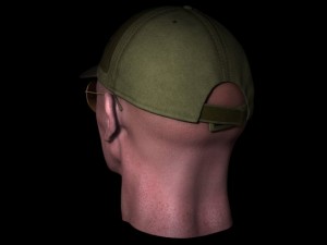 head with cap and sunglass 3D मॉडल