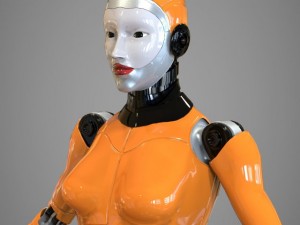 robotic girl 3D Model