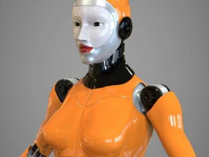 robotic girl 3D Model
