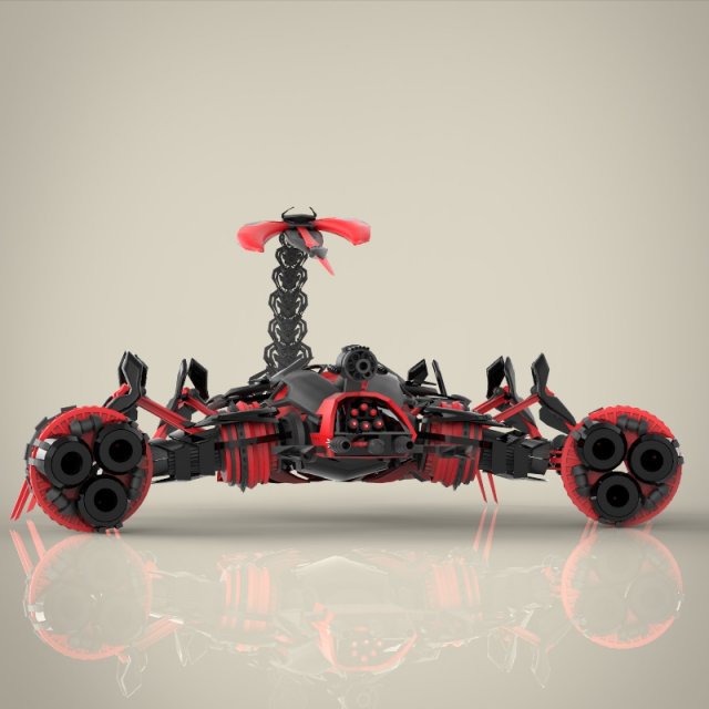 robotic scorpio Model 3D .c4d .max .obj .3ds .fbx .stl .blend 