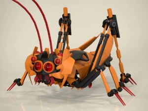 机器人蚱蜢 3D 模型