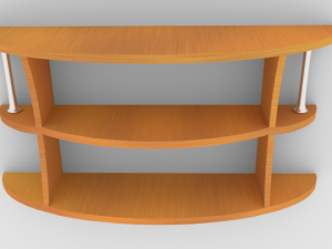open shelf 3D-Modell