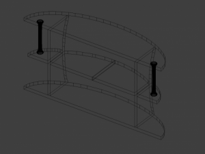 open shelf Modèle 3D