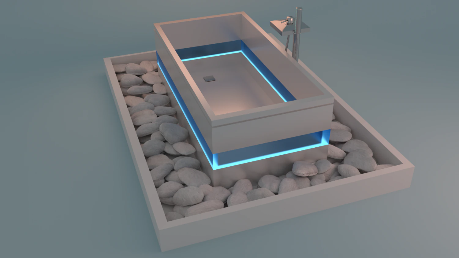 modern bath 3D Model .c4d .max .obj .3ds .fbx .stl .blend 