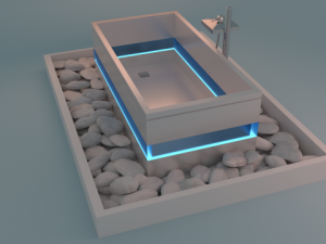modern bath 3D-Modell