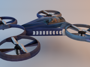 quadcopter 3D-Modell