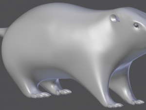 groundhog 3D-Modell