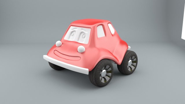 cartoon car Modelo 3D .c4d .max .obj .3ds .fbx .stl .blend 