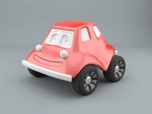 мультяшная машина 3D Модель