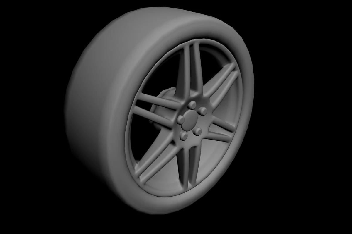 wheel 3D Model .c4d .max .obj .3ds .fbx .stl .blend 