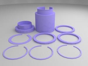 container 3D प्रिंट मॉडल