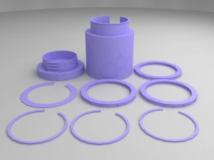 container 3D Print Model