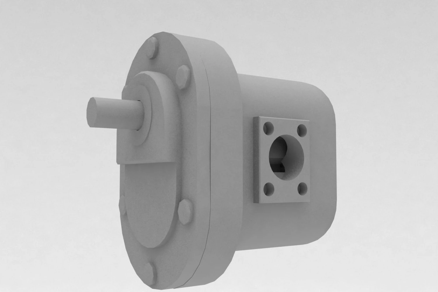 gear pump 3D Model .c4d .max .obj .3ds .fbx .stl .blend