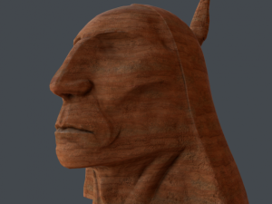 chieftain  stone head 3D मॉडल