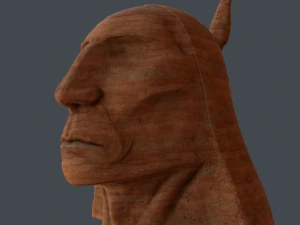 chieftain  stone head 3D Model