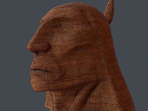 chieftain  stone head 3D Model