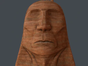 chieftain  stone head 3D Model