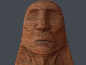 chieftain  stone head 3D Model