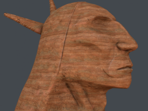 chieftain  stone head 3D मॉडल
