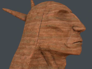 chieftain  stone head 3D Model