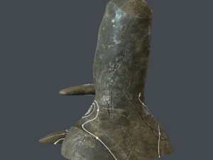 alien stone head 3D Model