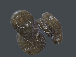 alien stone head 3D Model