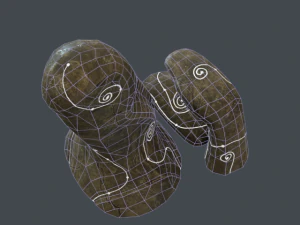 alien stone head 3D Model