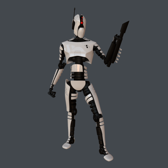 robot assassin Modèle 3D .c4d .max .obj .3ds .fbx .stl .blend 