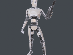 robot assassin Modèle 3D