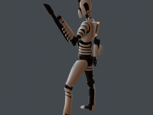 robot assassin Modèle 3D