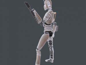robot assassin Modèle 3D