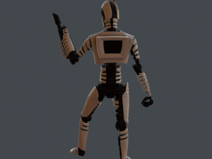 robot assassin Modèle 3D