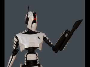 robot assassin Modèle 3D