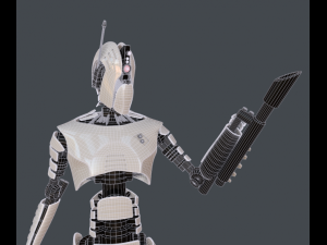 robot assassin Modèle 3D