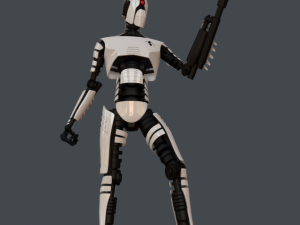 robot assassin Modèle 3D