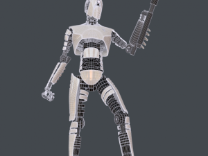 robot assassin Modèle 3D