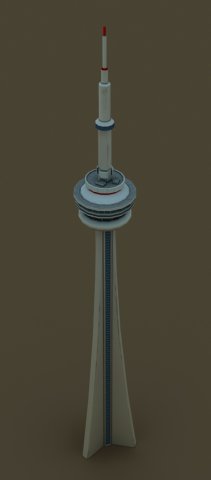 cn tower Model 3D .c4d .max .obj .3ds .fbx .stl .blend 