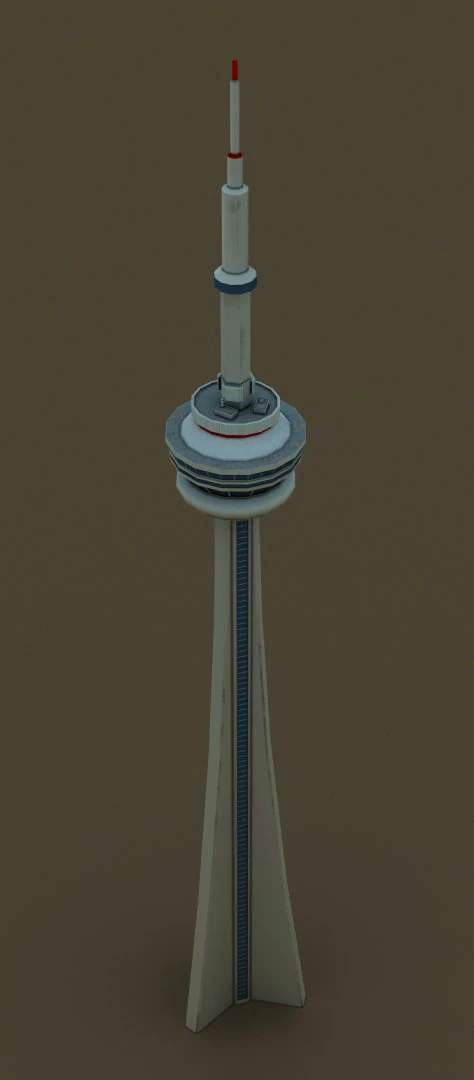 cn tower 3D Model .c4d .max .obj .3ds .fbx .stl .blend 