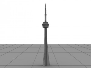 cn tower Model 3D