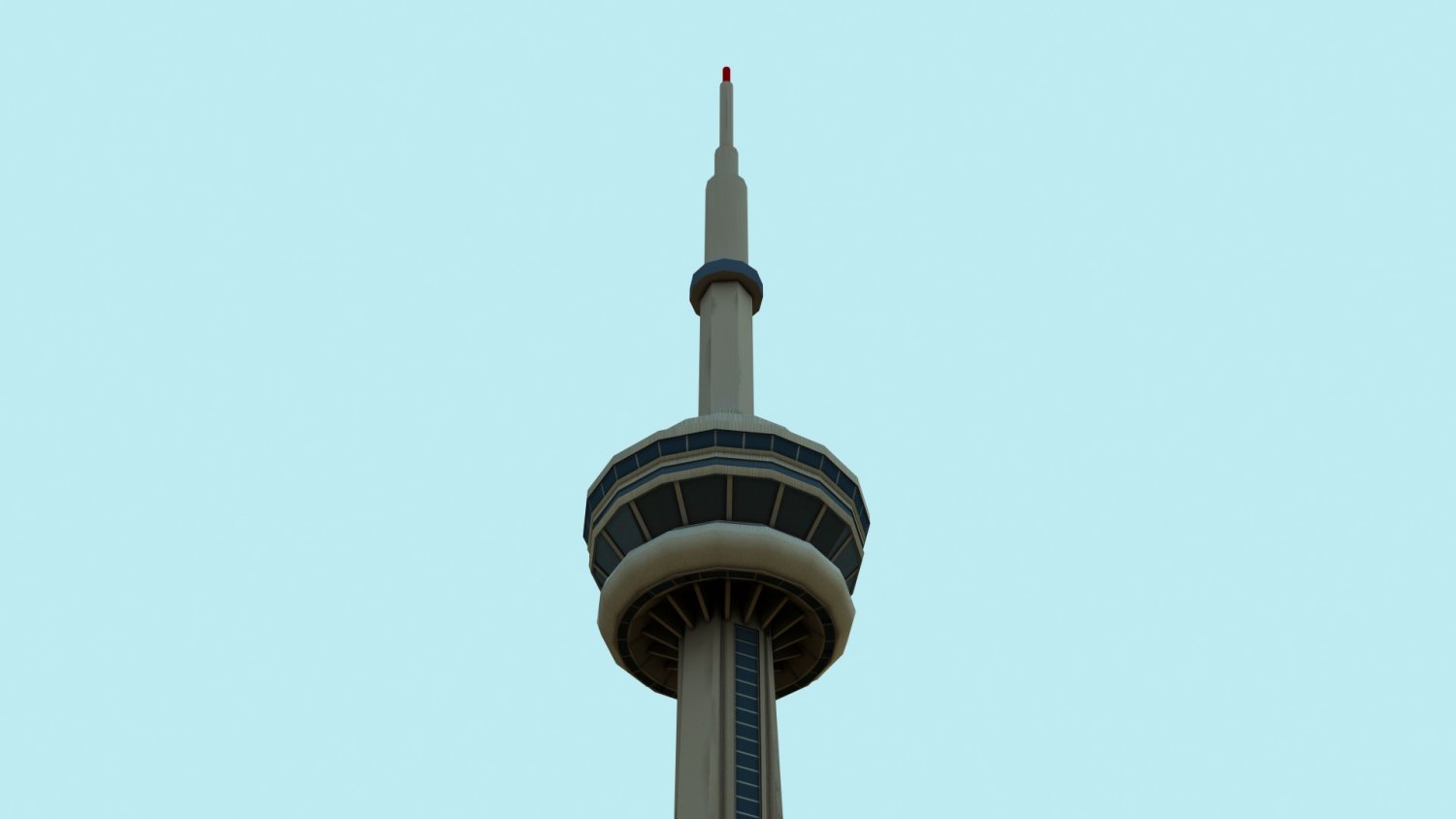 Башня 3д модель. CN Tower PNG без фона.