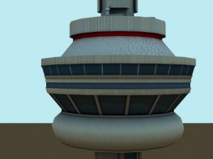 cn tower Model 3D
