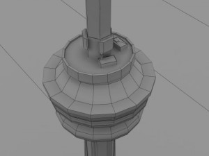 cn tower Model 3D