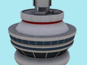cn tower Model 3D