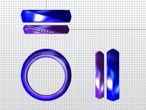 couple ring 003 cad file 3Dプリントモデル