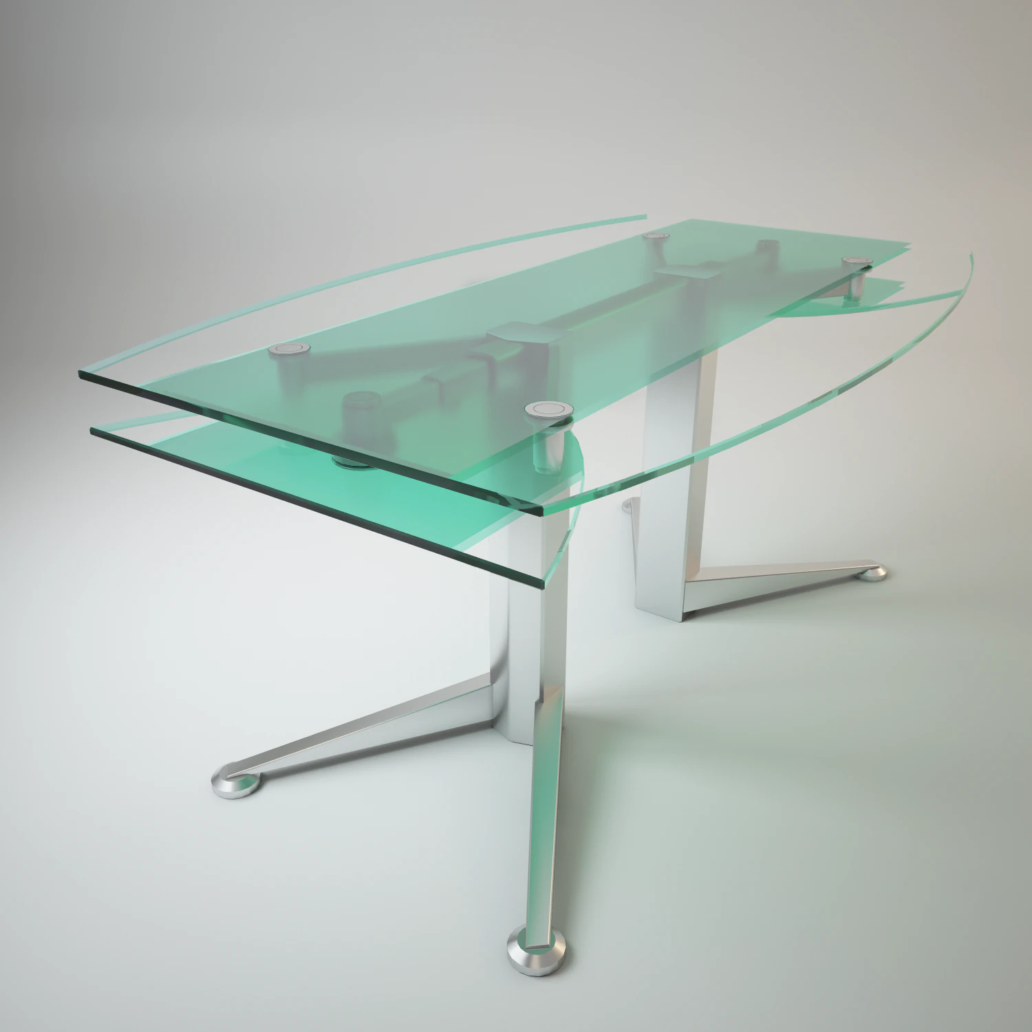 folding glass table spectrum 3D Model .c4d .max .obj .3ds .fbx .stl .blend