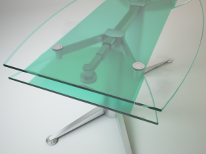 folding glass table spectrum 3D Model