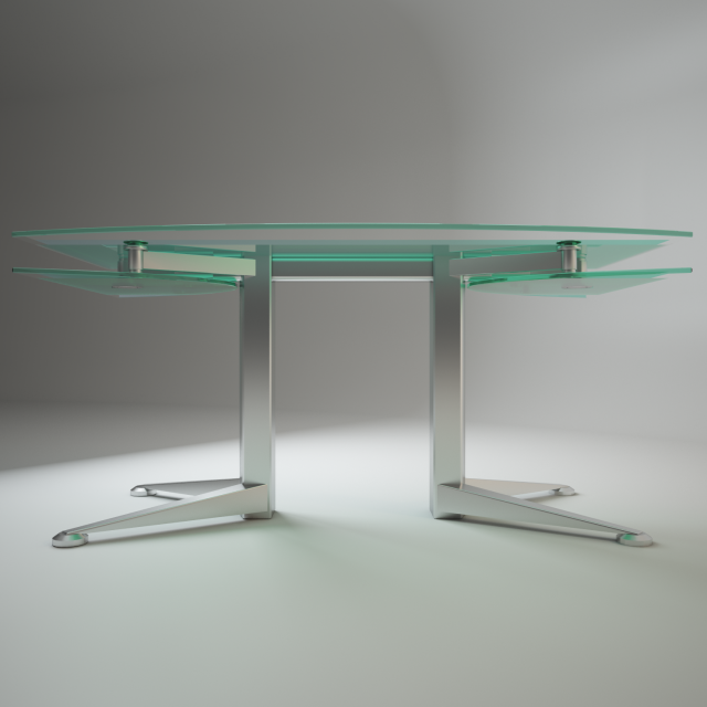 Folding shop glass desk