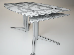folding glass table spectrum 3D Model