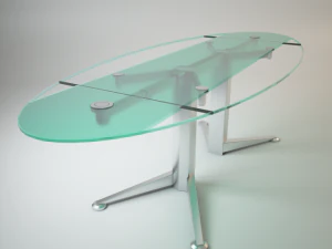 folding glass table spectrum 3D Model